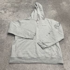 Columbia Hoodie Pullover Sweatshirt Men Large Gray Graphic Casual Fleece Outdoor